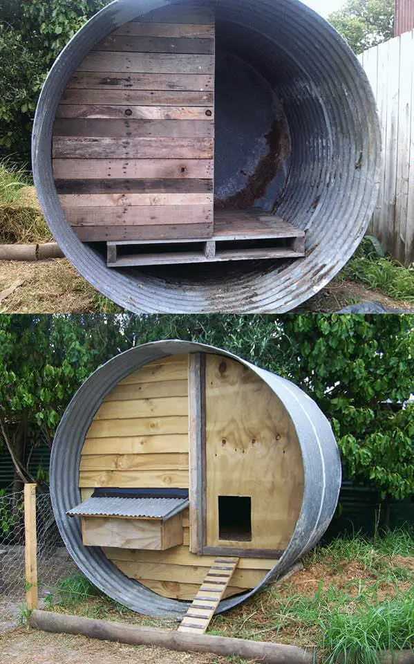Water tank design chicken coop DIY