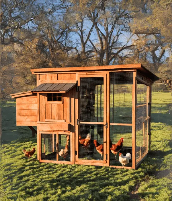 Simple Flat Chicken Coop Roofs