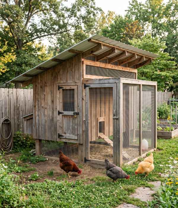 Chicken Coop Roof Types: Best Designs &Amp; Roofing Materials 3 single-slope shed or lean-to roof