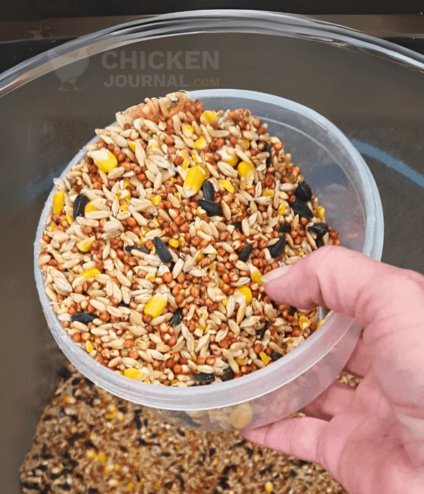 Ingredients used in nutritionally balanced organic poultry feed