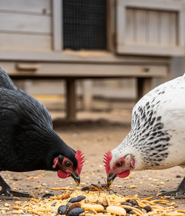 Sustainability and Environmental Benefits of Chicken Feed With Bugs