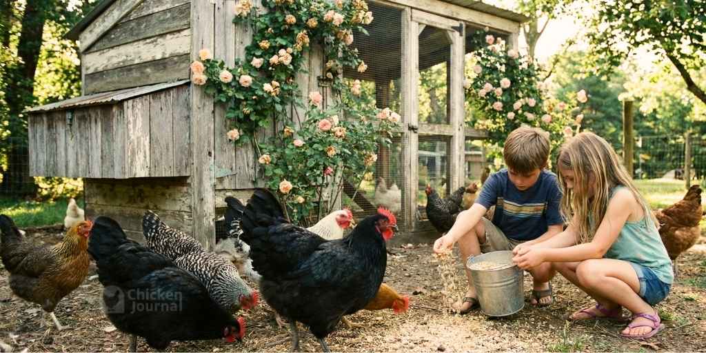 How Keeping Chickens Benefits Kids