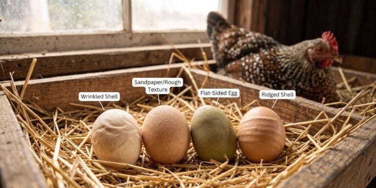 Why Is My Chicken Laying Weird Eggs? Wrinkled, Rough, Ridged & Flat-Sided Shells Explained